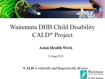 CALD Child Disability Service Model for Asian Families