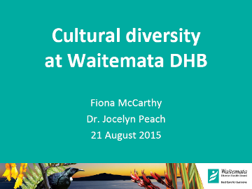 Cultural Diversity Waitemata DHB